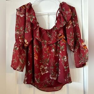 American Eagle off the shoulder blouse